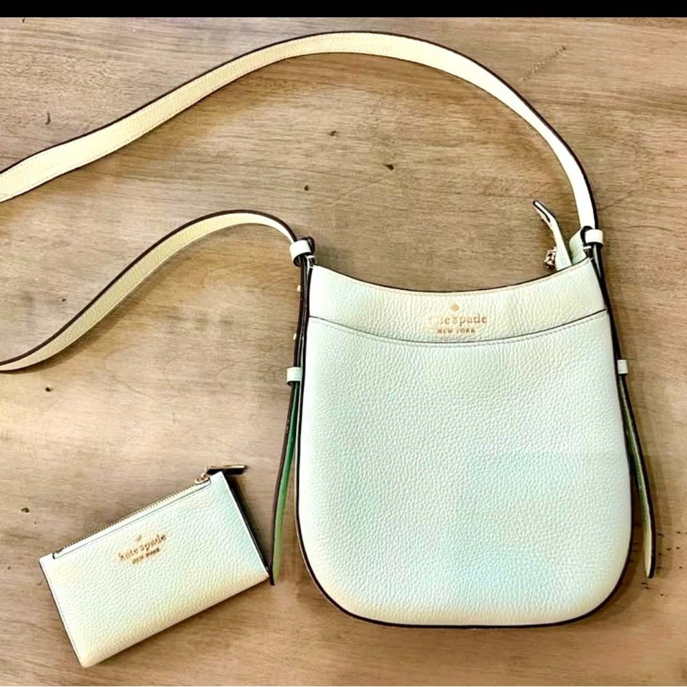 Kate Spade light blue Crossbody Bag and Wallet Set
